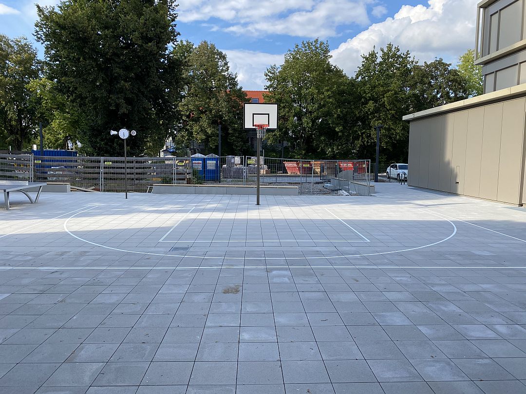 Spielfeldmarkierung: Basketballfeld